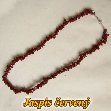 Náhrdelník - červený jaspis