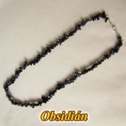 Náhrdelník - obsidián