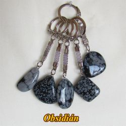 Přívěsek ke klíčům - obsidián