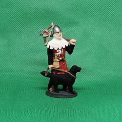 Lovčí s kuší a psem.