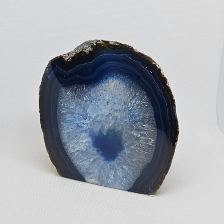 Svícen z achátu modrý